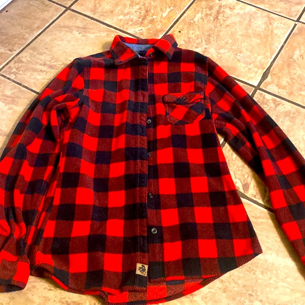 Legendary Whitetails thick red flannel.